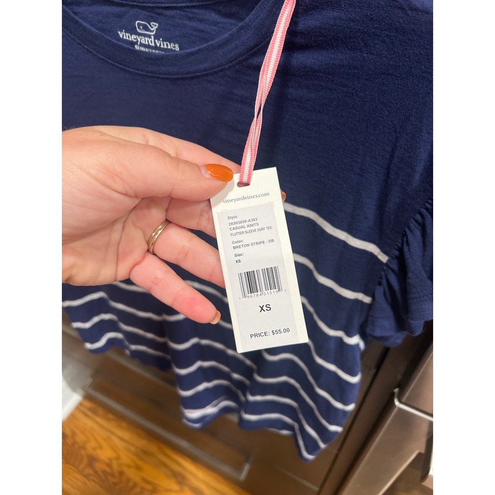 Vineyard vines flutter sleeve surf tee women's XS nwt - Picture 3 of 3